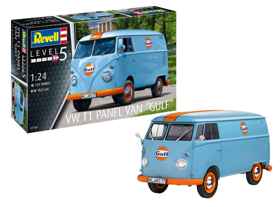 REVELL VW T1 Panel Van Gulf Decoration 1:24 - 07726