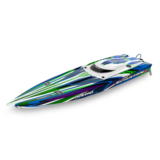 TRAXXAS SPARTAN Self Righting Green Brushless 36in Boat - 103076-4GRN