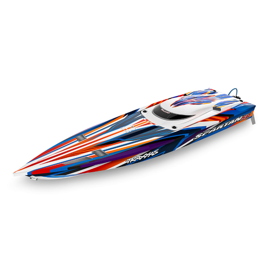 TRAXXAS SPARTAN Self Righting Orange Brushless 36in Boat - 103076-4ORNG