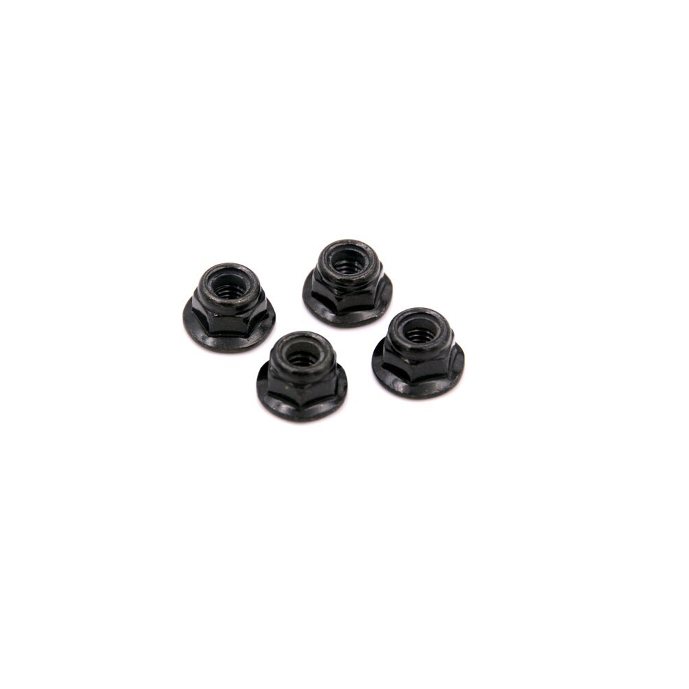 WL TOYS M4 Black Flanged Nyloc Wheel Nut 4pcs - WL104001-1910