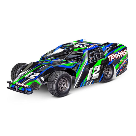 TRAXXAS SLASH Modified Green 2WD Dirt Oval Racer BL-2S - 104354-74GRN