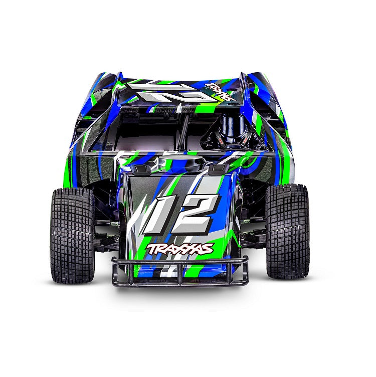 TRAXXAS SLASH Modified Green 2WD Dirt Oval Racer BL-2S - 104354-74GRN