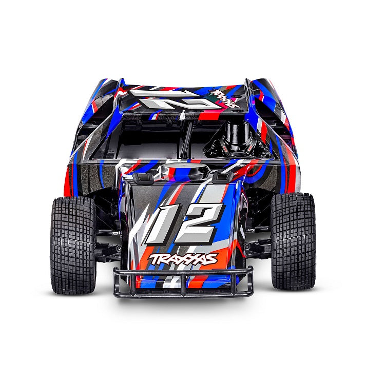 TRAXXAS SLASH Modified Red 2WD Dirt Oval Racer BL-2S - 104354-74RED