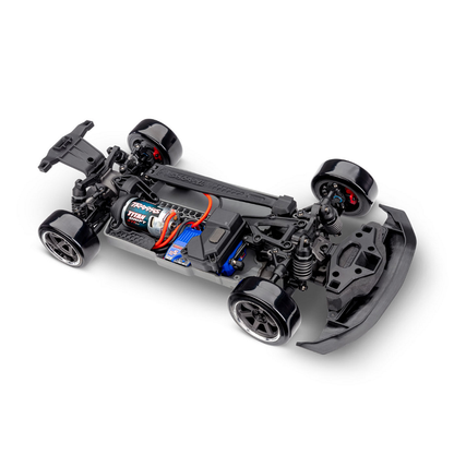 TRAXXAS 4-TEC Ford Mustang Black RWD Drift chassis detail - 105237-4BLK