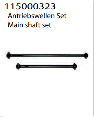 ANSMANN Center Driveshaft Set suit Hogzilla 2pcs - C115000323