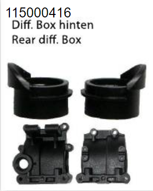 ANSMANN Rear Diff Housing suit Vapor - C115000416