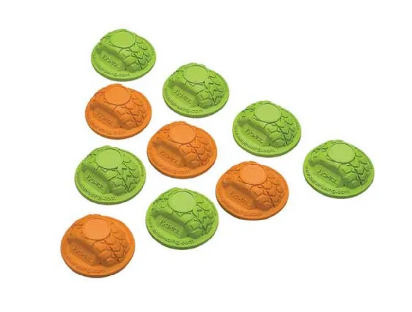 AXIAL Gate Marker Set Green/ Orange 23x52mm 10pcs AX12014 - AXIC2014