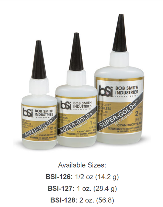 BSI Super Gold+ Odourless Foam Safe Gap Fill CA 15ml - BSI126