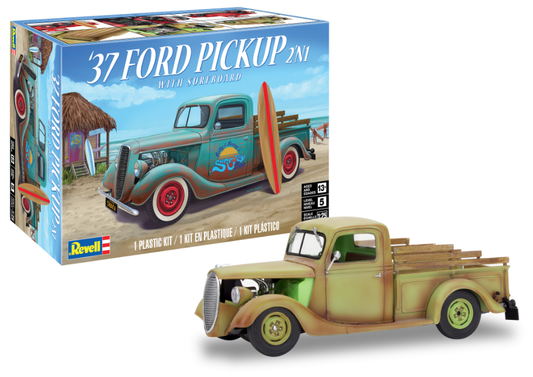 REVELL 1937 Ford Pickup Street Rod with Surfboard 1:25 - 14516