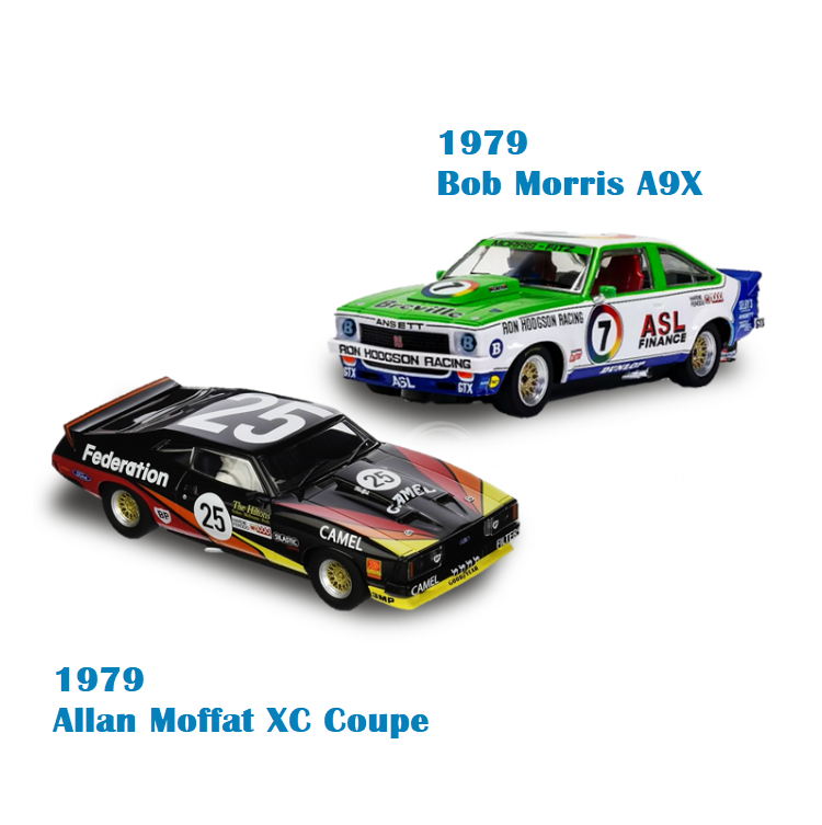 SCALEXTRIC Bathurst Legends Slot Car Set Holden A9X Torana vs Ford XC Falcon - C1454SF