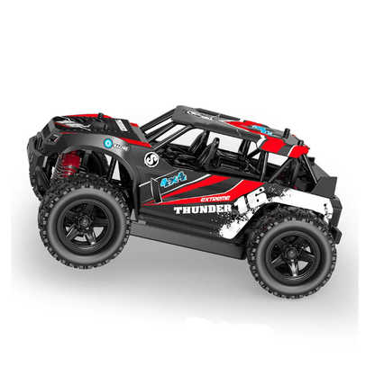 THUNDER 1:18 4WD TRUCK Red with 2.4Ghz Radio, Battery and Charger - TRC-18311