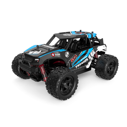 THUNDER 1:18 4WD TRUCK Blue with 2.4Ghz Radio, Battery and Charger - TRC-18312