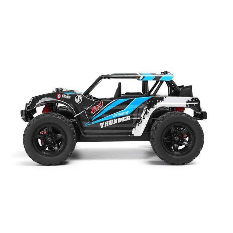 THUNDER 1:18 4WD TRUCK Blue with 2.4Ghz Radio, Battery and Charger - TRC-18312