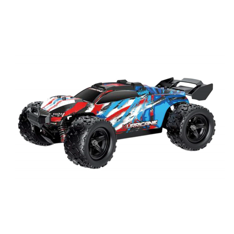 HURRICANE 1:18 4WD Stadium Truck Red/ Blue w/ 2.4ghz Radio, Battery and Charger - TRC-18321