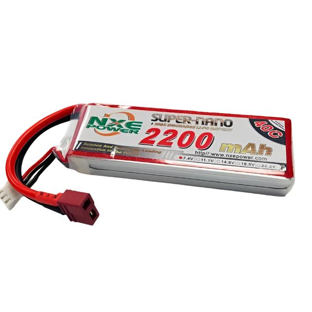 NXE 2200mah 7.4V 40C Lipo Battery SC Deans - 2200SC402SDEAN