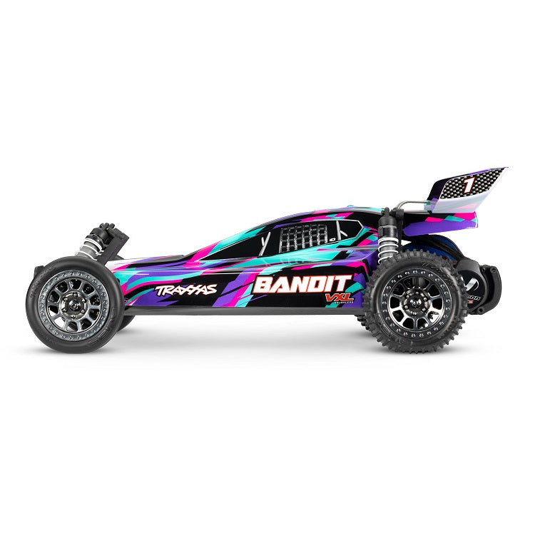 TRAXXAS BANDIT VXL 2wd Buggy Purple w/ TQi 2.4Ghz Radio, 3500kv Brushless Motor, Magnum 272R Transmission & TSM - 24076-74PRPL