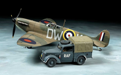 TAMIYA Supermarine Spitfire Mk. I w/ 10HP Light Utility Car 1:48 - 25211