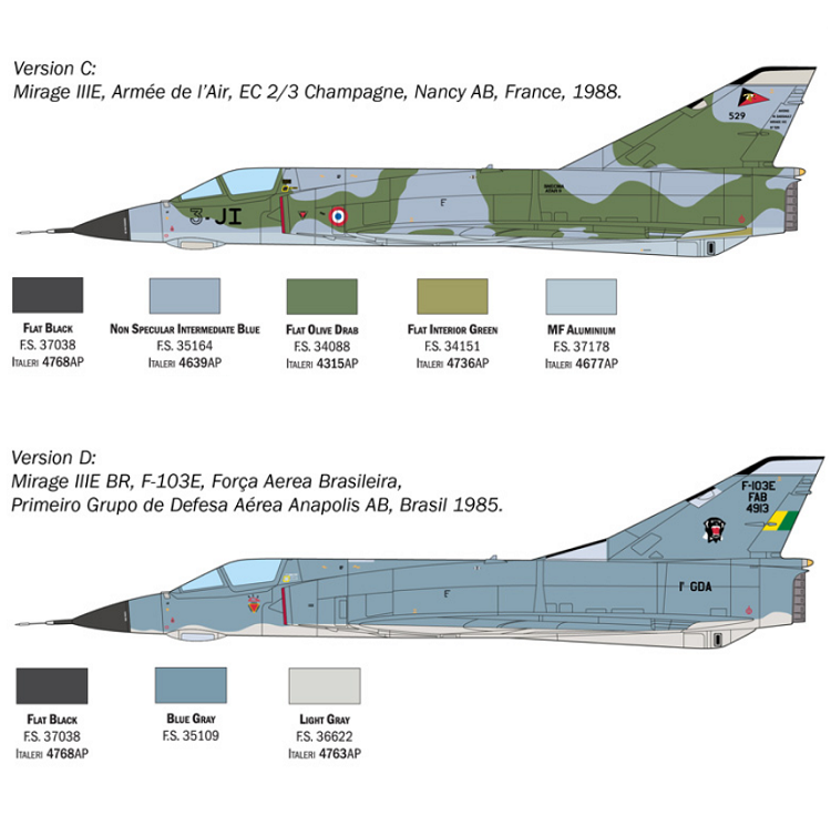 ITALERI Mirage III E 1:48 - 2816S