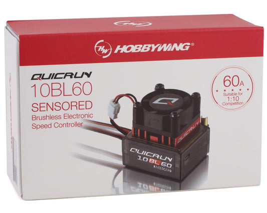 HOBBYWING Quicrun 10BL60 Sensored Brushless ESC 2-3S 60A - HW30108000