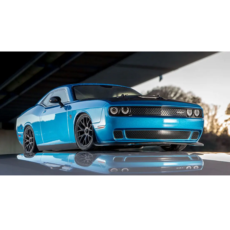 KYOSHO 2015 Dodge Challenger SRT Hellcat Crazy Blue 1:10 Fazer 4wd Mk2 w/ Brushed Motor FZ02L - KYO-34415T2