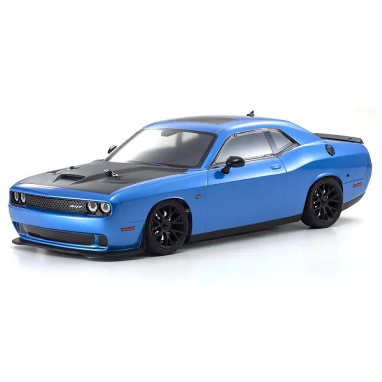 KYOSHO 2015 Dodge Challenger SRT Hellcat Crazy Blue 1:10 Fazer 4wd Mk2 w/ Brushed Motor FZ02L - KYO-34415T2