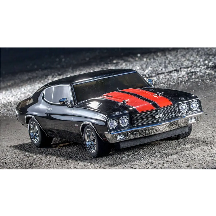 KYOSHO 1970 Chevy Chevelle SS Black/ Red 1:10 Fazer 4wd Mk2 w/ Brushed Motor FZ02L - KYO-34416T2