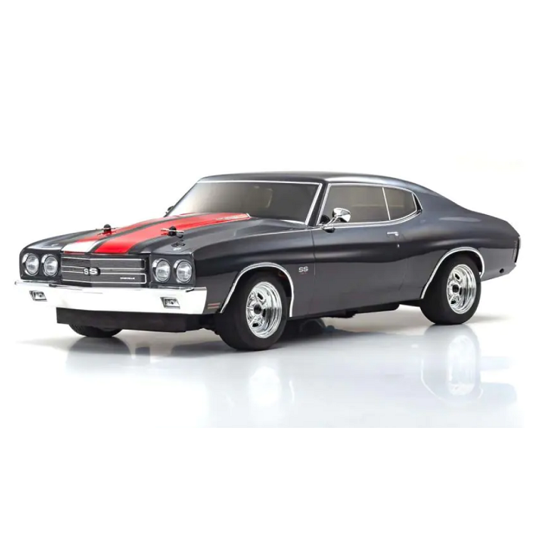 KYOSHO 1970 Chevy Chevelle SS Black/ Red 1:10 Fazer 4wd Mk2 w/ Brushed Motor FZ02L - KYO-34416T2