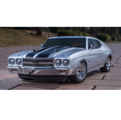 KYOSHO 1970 Chevy Chevelle SS 454 LS6 Cortez Silver 1:10 Fazer 4wd Mk2 w/ Syncro 2.4Ghz Radio & Brushed Motor FZ02L - KYO-34416T1