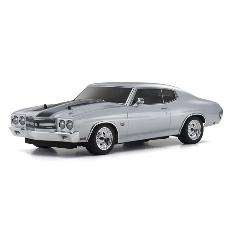 KYOSHO 1970 Chevy Chevelle SS 454 LS6 Cortez Silver 1:10 Fazer 4wd Mk2 w/ Syncro 2.4Ghz Radio & Brushed Motor FZ02L - KYO-34416T1