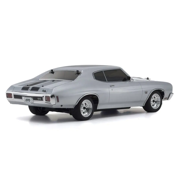 KYOSHO 1970 Chevy Chevelle SS 454 LS6 Cortez Silver 1:10 Fazer 4wd Mk2 w/ Syncro 2.4Ghz Radio & Brushed Motor FZ02L - KYO-34416T1