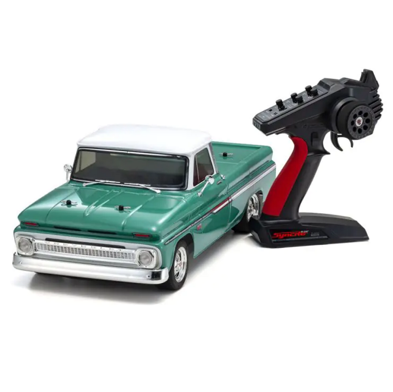 KYOSHO 1966 Chevrolet C10 Fleetside Pickup Light Green 1:10 Fazer 4wd Mk2 FZ02L - KYO-34435T1