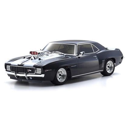 KYOSHO 1969 Chevy Camaro Z/28-RS Tuxedo Black Supercharged VE 1:10 Fazer 4wd Mk2 w/ 4000kv Brushless Motor FZ02 - KYO-34493T1