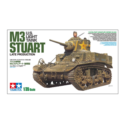 TAMIYA M3 U.S. Stuart Late Production Light Tank 1:35 - 35360