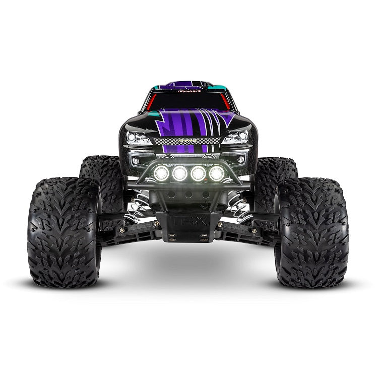 TRAXXAS STAMPEDE 2wd MONSTER TRUCK Purple w/ LED Lights, Battery & Charger 36054-61PRPL