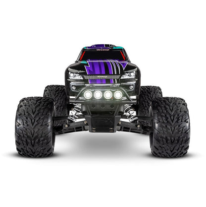 TRAXXAS STAMPEDE 2wd MONSTER TRUCK Purple w/ LED Lights, Battery & Charger 36054-61PRPL