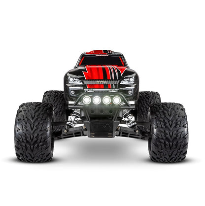 TRAXXAS STAMPEDE 2wd MONSTER TRUCK Red w/ LED Lights Battery & Charger 36054-61RED