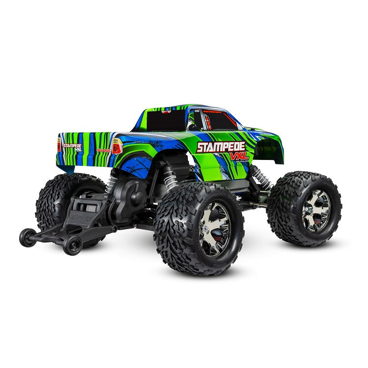 TRAXXAS STAMPEDE VXL 2wd Monster Truck Green w/ Magnum 272R Transmission 36076-74GRN