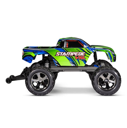 TRAXXAS STAMPEDE VXL 2wd Monster Truck Green w/ Magnum 272R Transmission 36076-74GRN