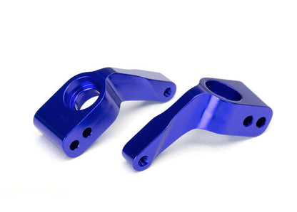 TRAXXAS Rear Stub Axle Carriers Blue Aluminium w/ 5x11x4mm Bearings 2pcs - 3652A