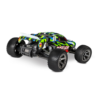 TRAXXAS RUSTLER VXL 2wd Stadium Truck Green 3500kv Brushless Motor, Magnum 272R Trans - 37076-74GRN