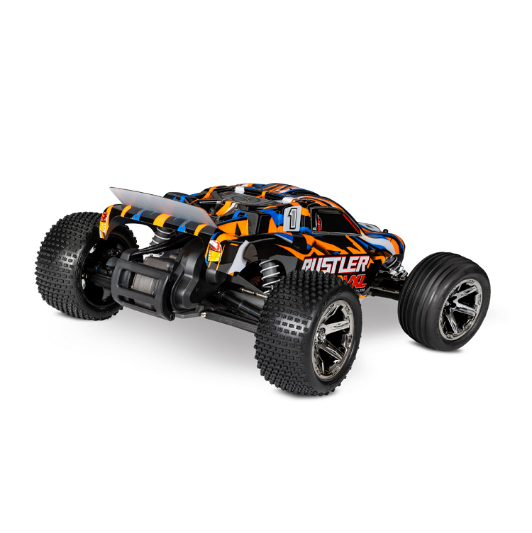 TRAXXAS RUSTLER VXL 2wd Stadium Truck Orange 3500kv Brushless Motor, Magnum 272R Trans - 37076-74ORNG