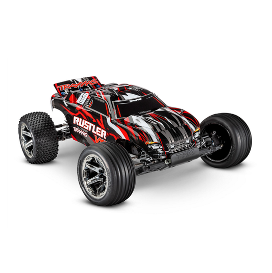 TRAXXAS RUSTLER VXL 2wd Stadium Truck Red 3500kv Brushless Motor, Magnum 272R Trans - 37076-74RED