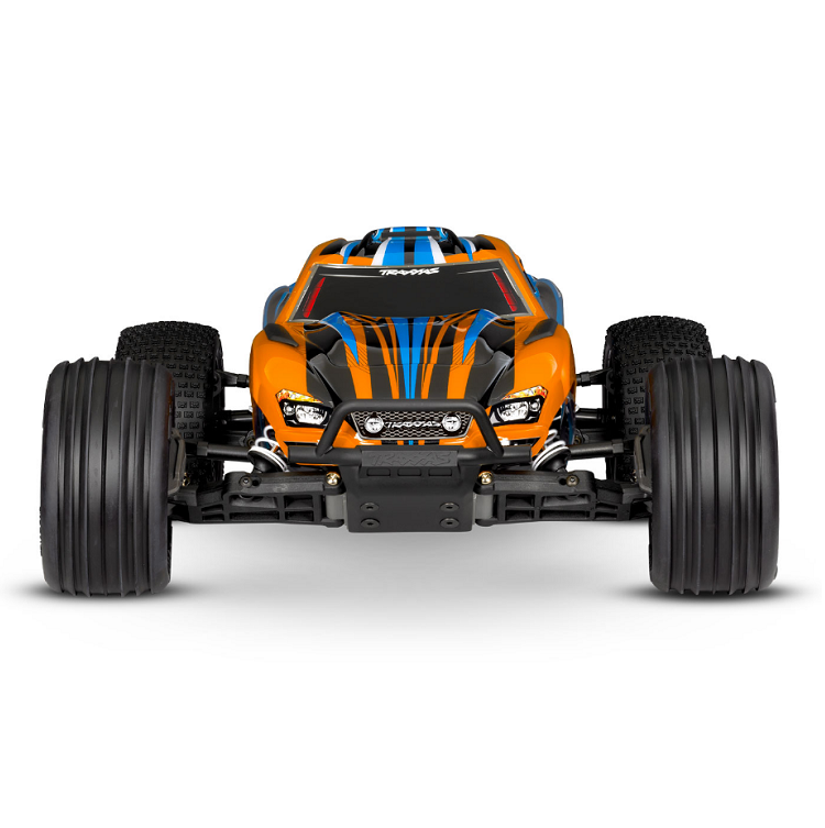 TRAXXAS RUSTLER 2wd Stadium Truck Orange w/ Battery & USB-C Charger - 37254-8ORNG