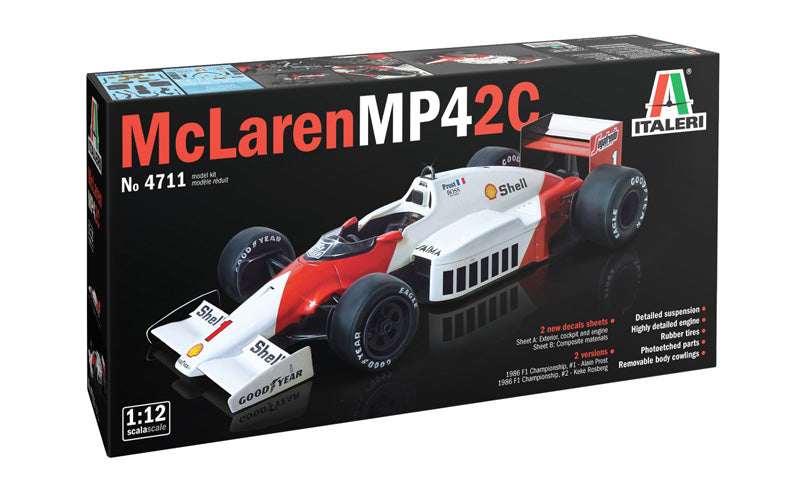 ITALERI 1986 McLaren MP4/2C Prost/Rosberg 1:12 - 4711S