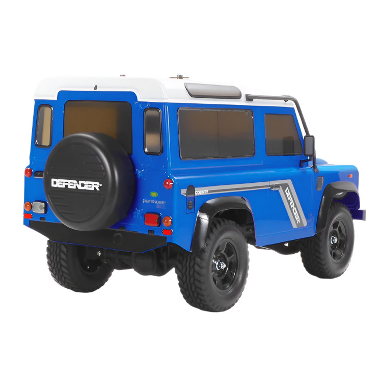 TAMIYA LAND ROVER DEFENDER 90 CC-02 Light Blue Painted NO ESC Kit 1:10 - T47478A