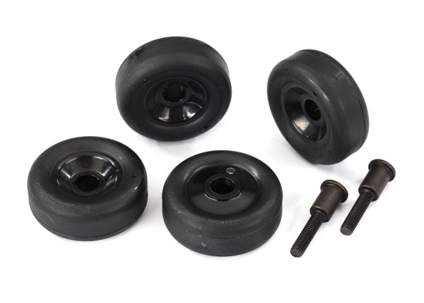 TRAXXAS Wheelie Bar Wheels w/ Axle Screws - 4976