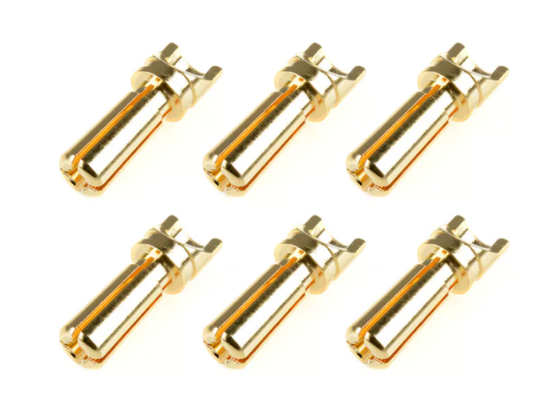 TEAM CORALLY 3.5mm Male Bullet Connector Gold Plated 6Pcs - C-50150