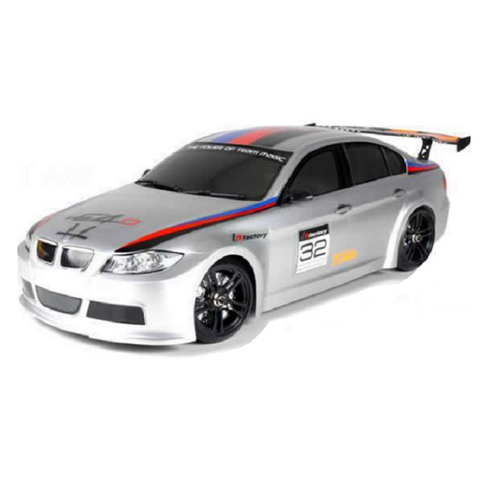 TEAM MAGIC BMW 320 Silver Brushed E4D MF 1:10 Drift Car w/ 2.4Ghz Radio - TM503017-320