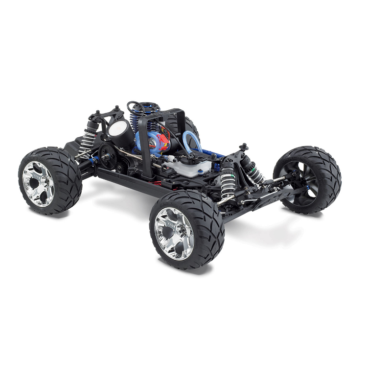 TRAXXAS JATO 3.3 Orange 2WD Nitro Stadium Truck w/ TQi 2.4Ghz Radio chassis detail - 55077-3ORNG