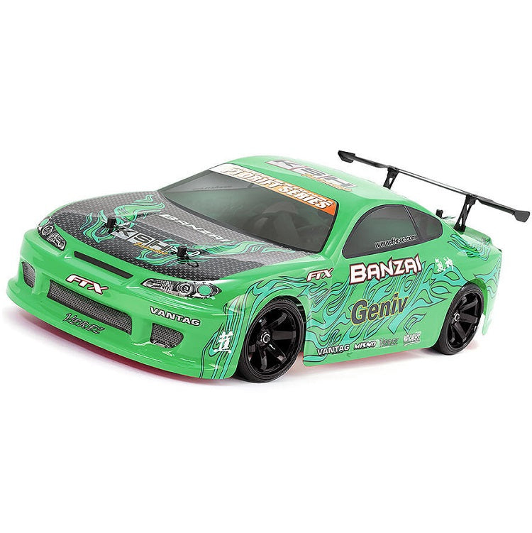 FTX BANZAI 1:10 Drift Car Green w/ Brushed Motor, 2.4Ghz Radio, Battery &amp; Charger - FTX-5529G